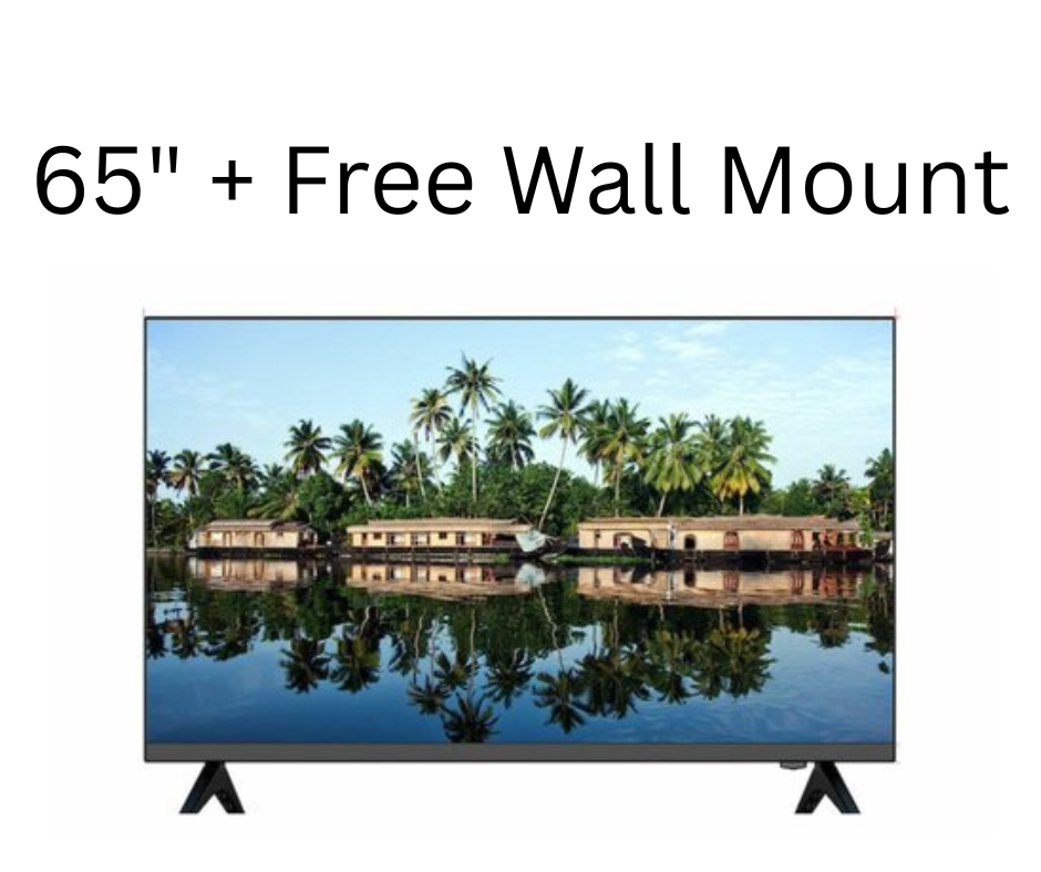 Vision Plus 65″ VP8865KV 4K Frameless V+ Free Wall Mount